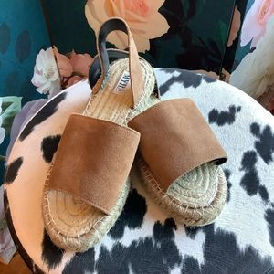 Myra Sueded Leather Espadrille Sandals 🩴